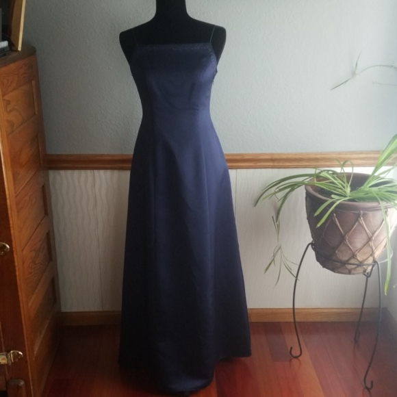 Michealangelo Navy Blue Formal Gown - Picture 2 of 7